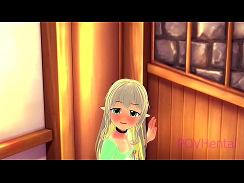 ❤️ (トラップ）エルフのメイドが顔を洗うのを手伝う ❤️❌ スーパーセックス ❌️❤